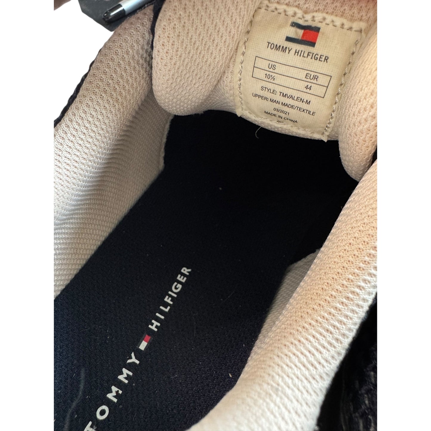 Tommy Hilfiger Men's Navy Memory Foam Sneakers Size 10.5