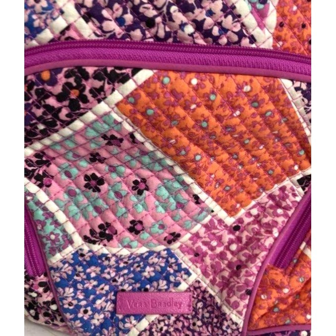 Vera Bradley Quilted Patchwork Multicolor Backpack School Travel Bag