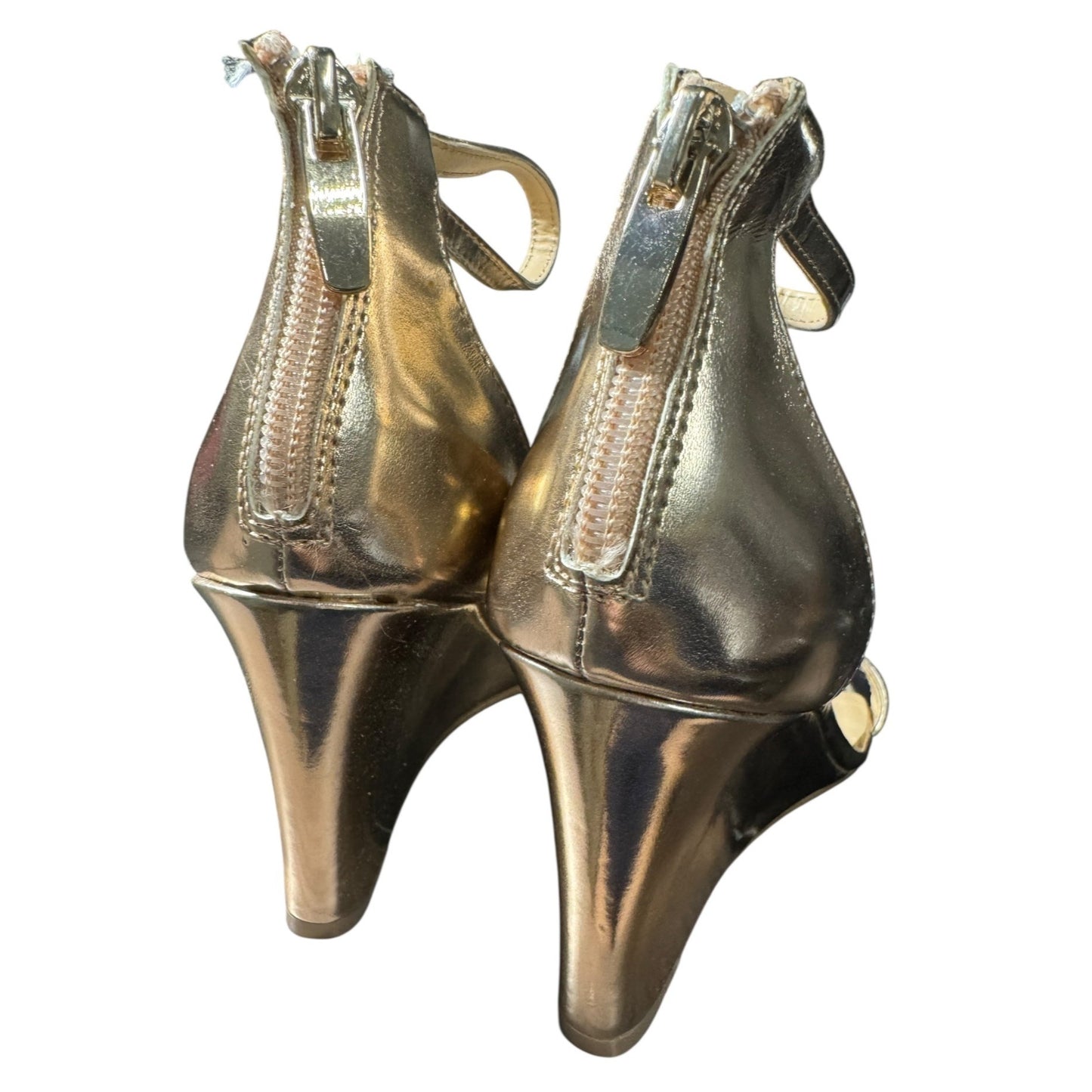 Rohb By Joyce Azria Rose Gold Heel Sandals For Women Size 7.5 NWOB