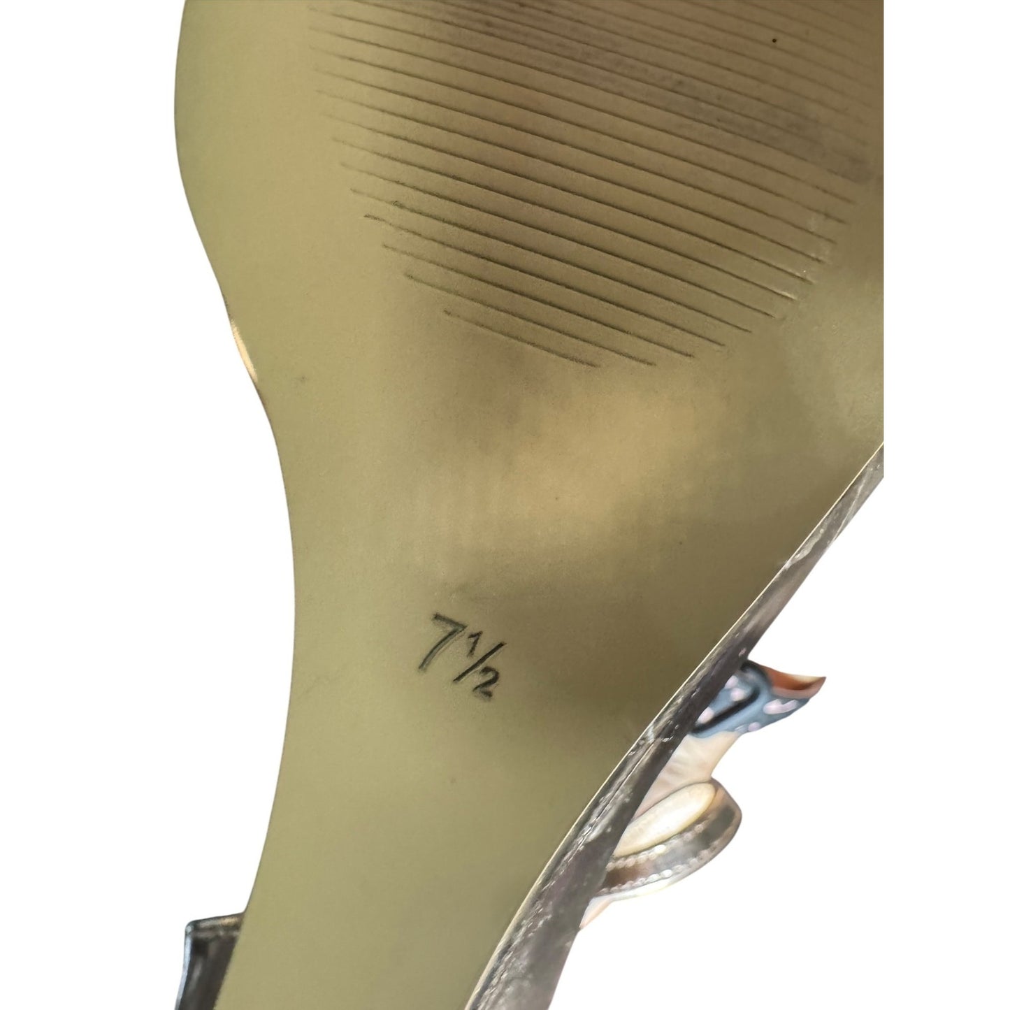 Rohb By Joyce Azria Rose Gold Heel Sandals For Women Size 7.5 NWOB