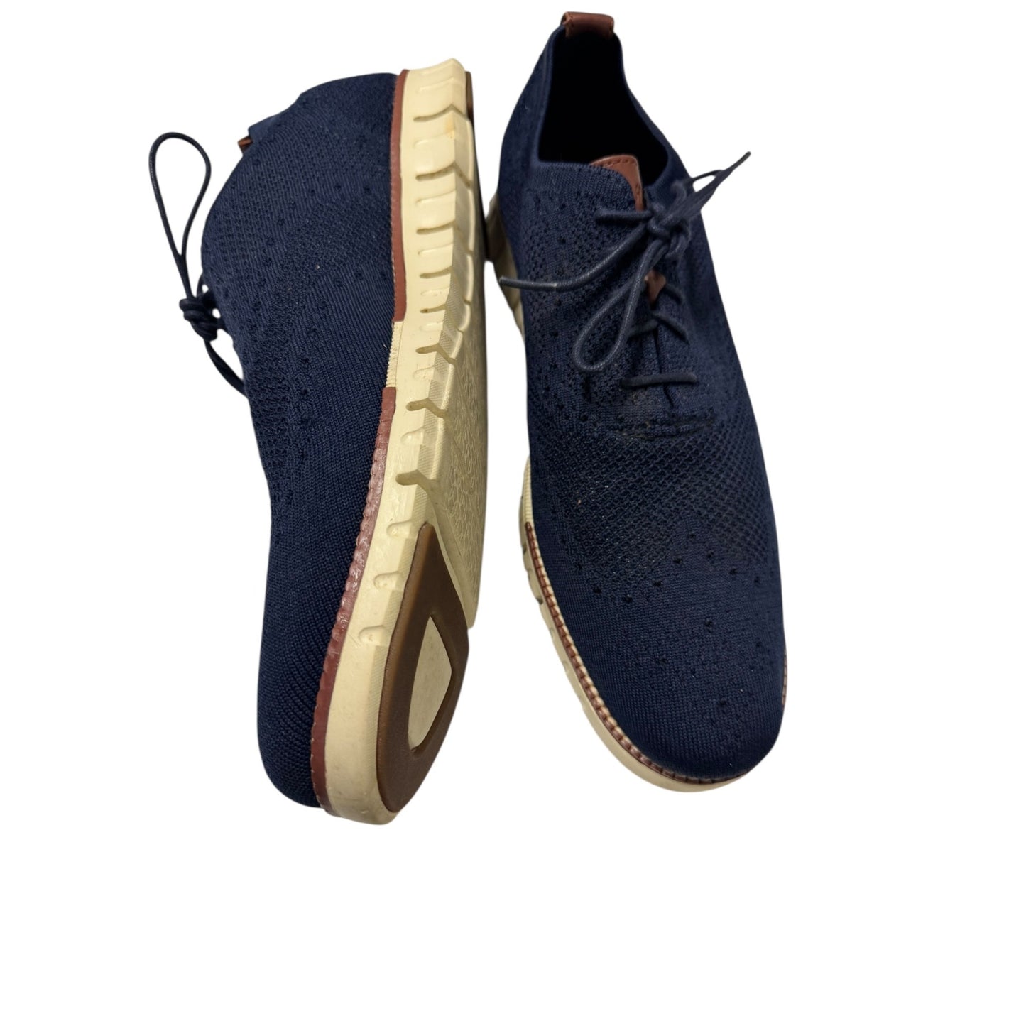 Men's ZeroGrand Navy Knitted Oxford Shoes By Cole Haan Size 13 NWOB