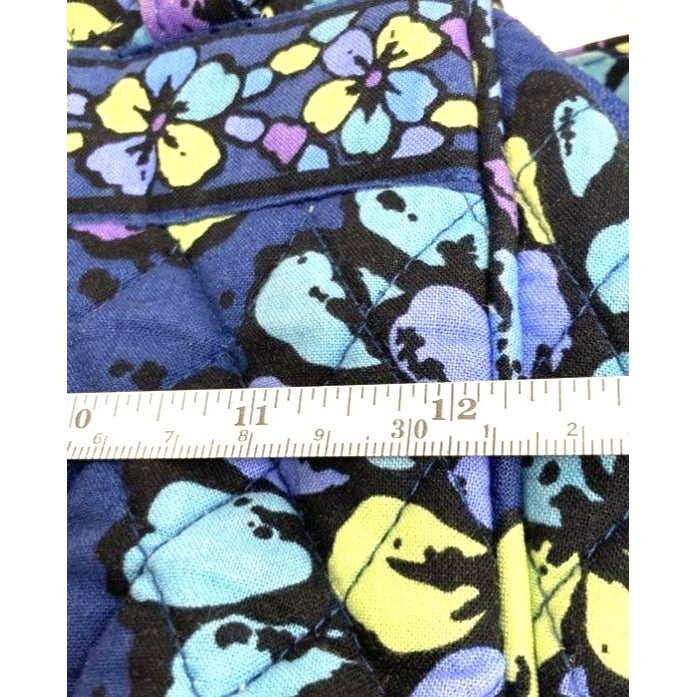 Vera Bradley Quilted Cotton Shoulder Bag Indigo Pop