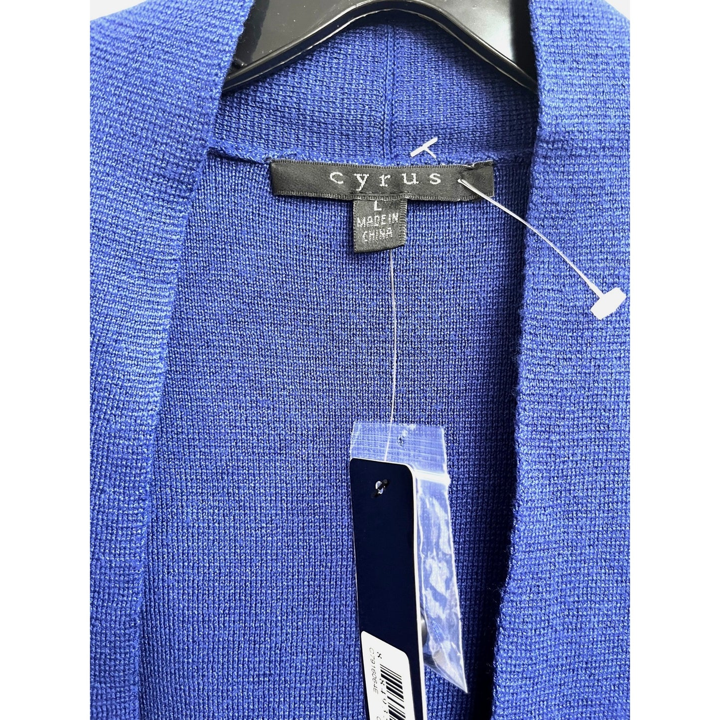 Cyrus Women's Cardigan Sweater Size L Royal Blue