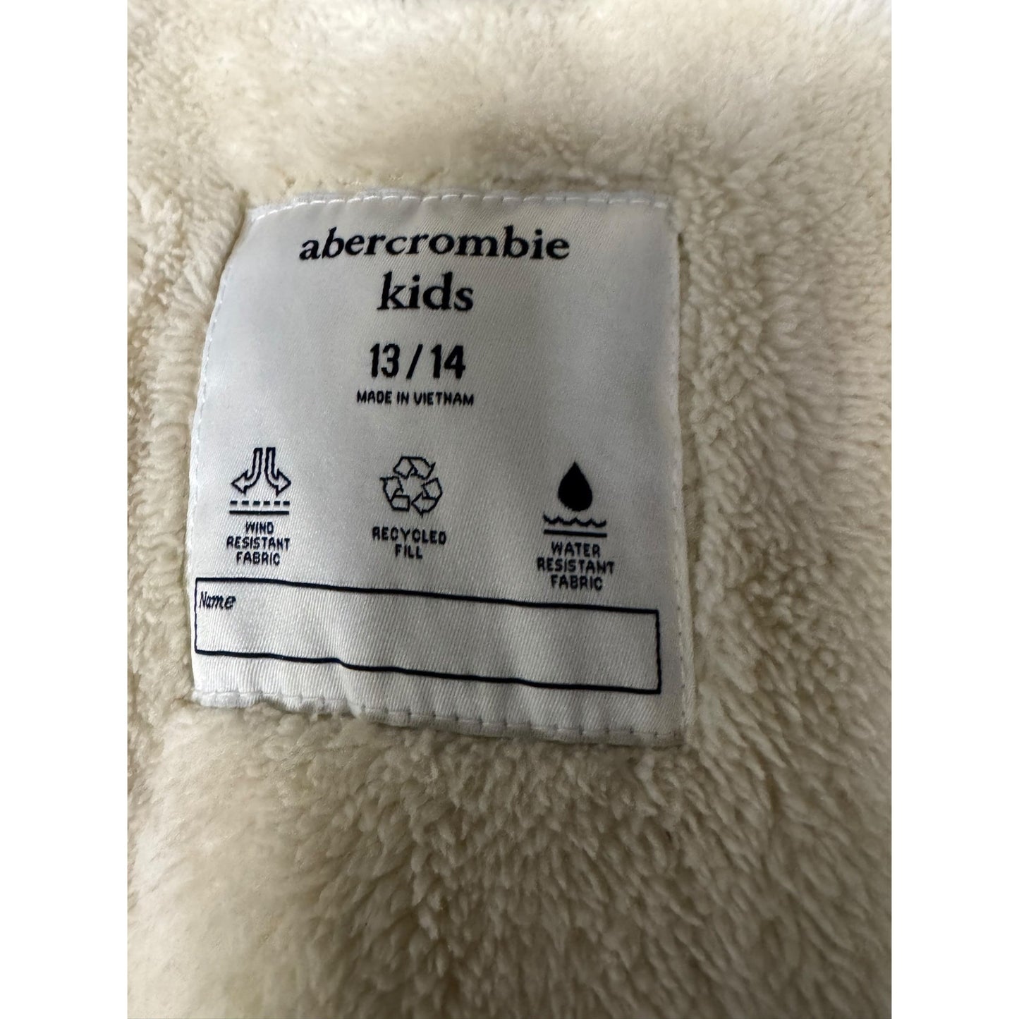 Abercrombie Kids Brown Jacket Size 13/14 Sherpa Insulated Puffer Jacket