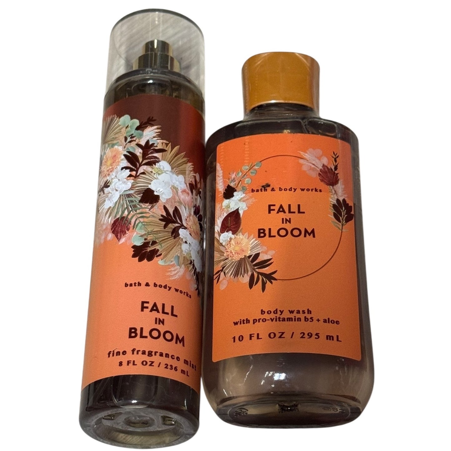 Bath & Body Works Fall In Bloom Body Wash & Fine Fragrance Mist Set NEW