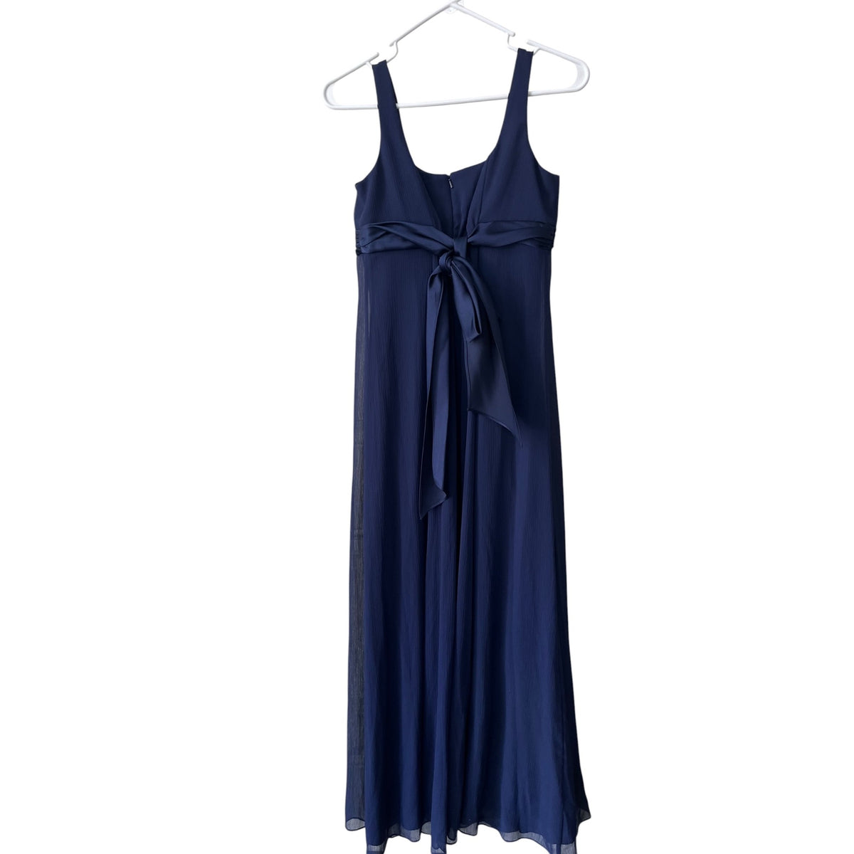 David's Bridal Marine Blue Empire Waist Maxi Dress Size 16