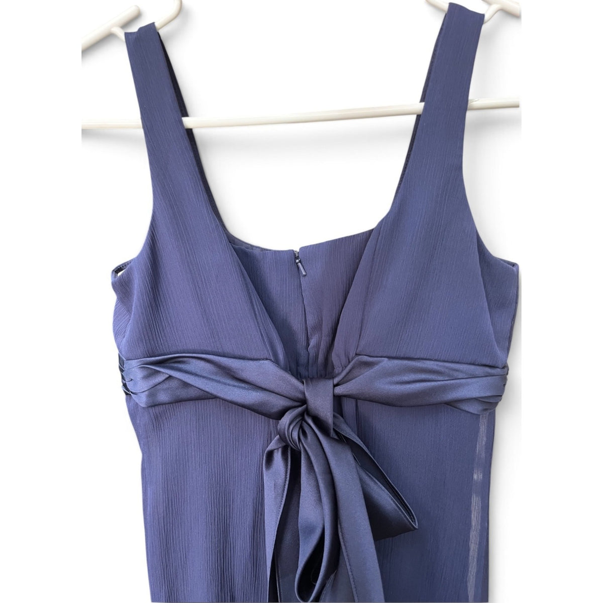 David's Bridal Marine Blue Empire Waist Maxi Dress Size 16