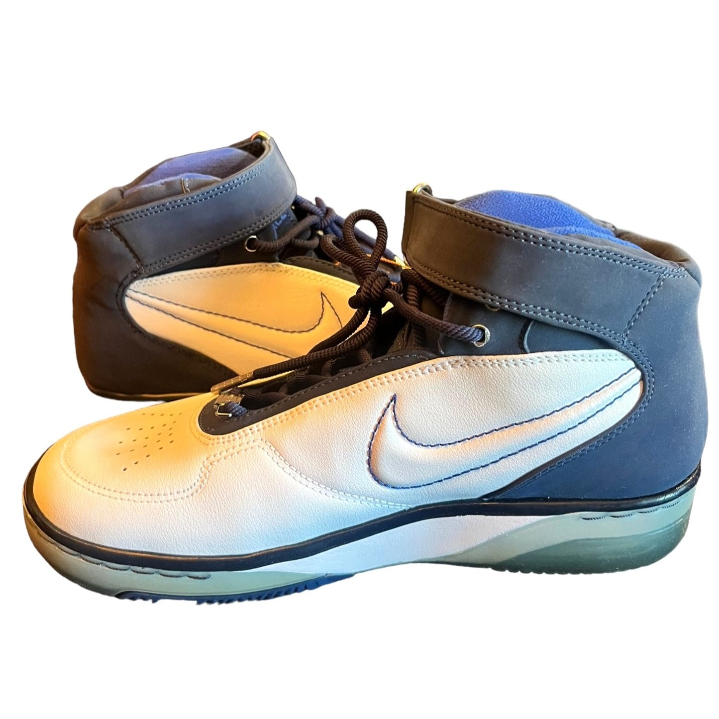 Nike Air Force Boy's 25 Royal White Edition Basketball Shoes Size 7Y NWB