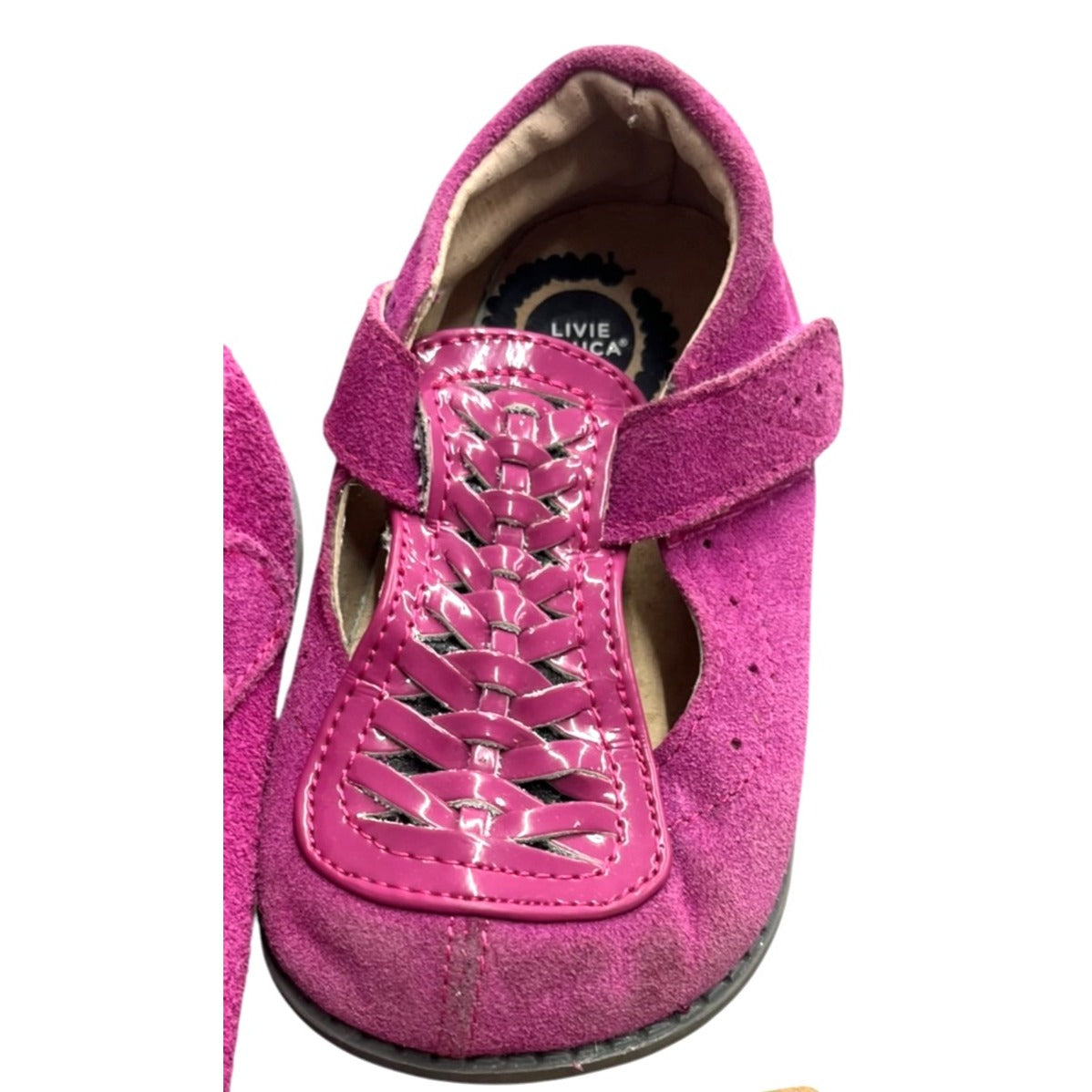 Livie & Luca Fuchsia "Toi Toi" Toddler Shoes Sz 5