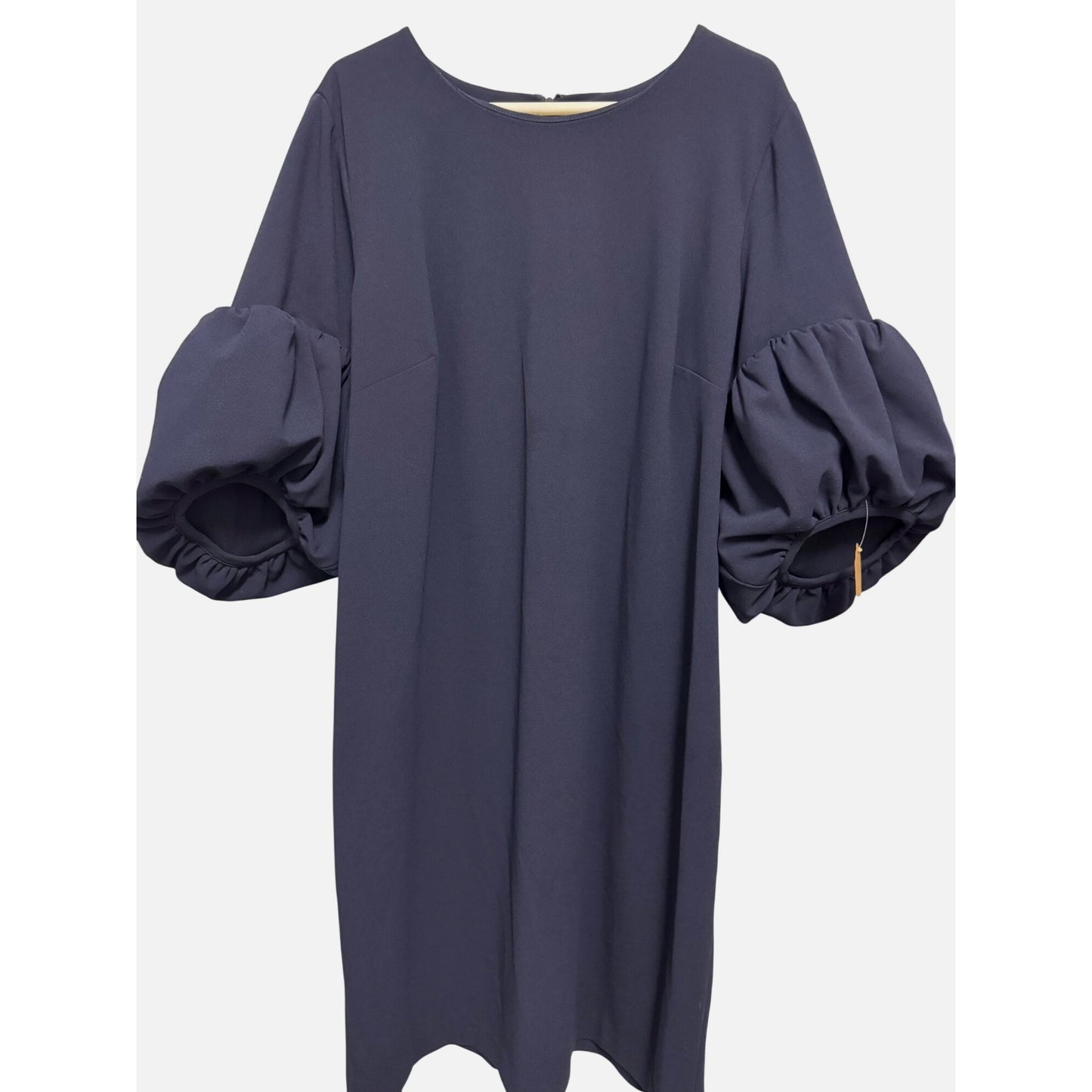 Women's Calvin Klein Navy Puff-Sleeve Sheath Dress 22W