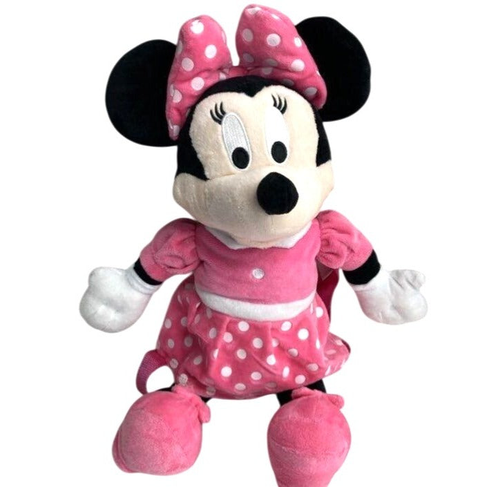 Disney Minnie Mouse Kids Plush Backpack Coin Purse