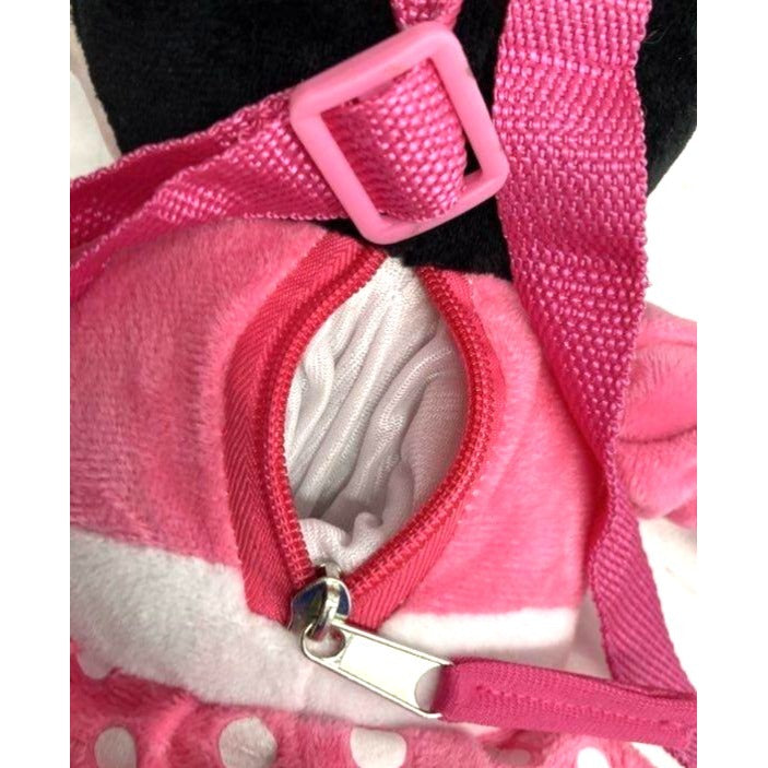 Disney Minnie Mouse Kids Plush Backpack Coin Purse