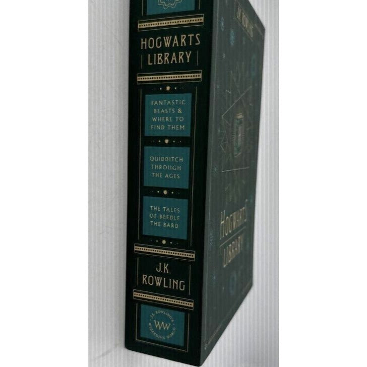 Hogwarts Library Box Set By J.K. Rowling Featuring 3 Books: Fantastic Beasts Quidditch Tales Of Beedle The Bard