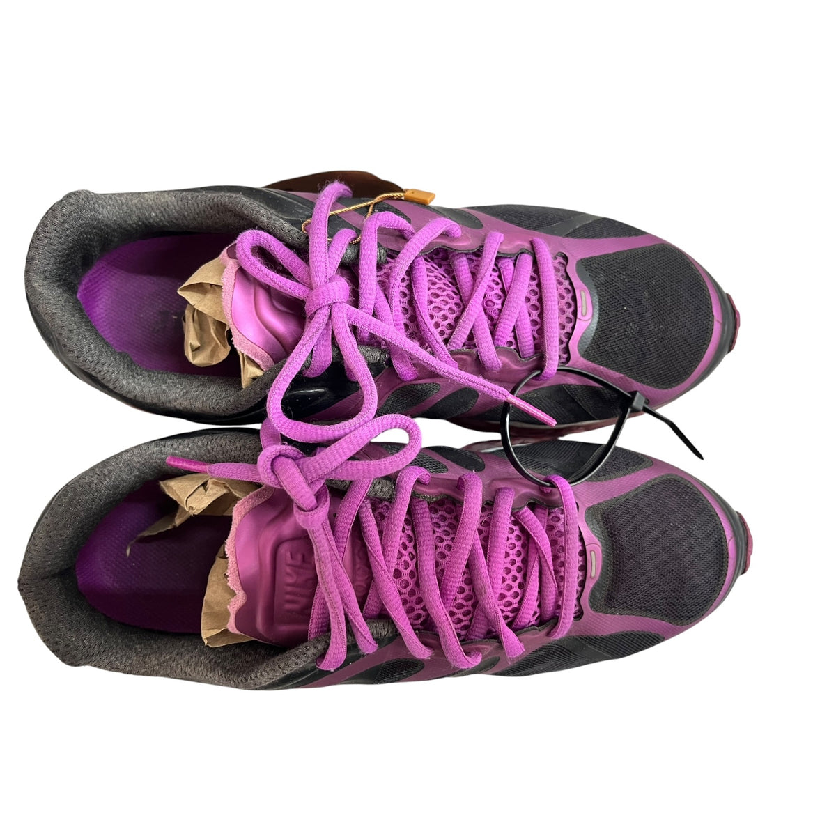 Nike Air Max+ 2012 Women's Running Shoes Black/Magenta Size 9.5