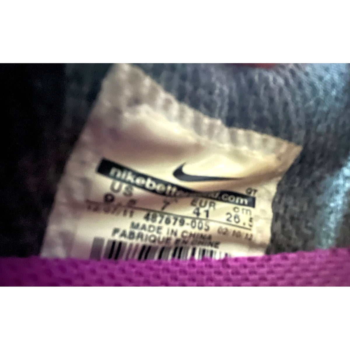Nike Air Max+ 2012 Women's Running Shoes Black/Magenta Size 9.5