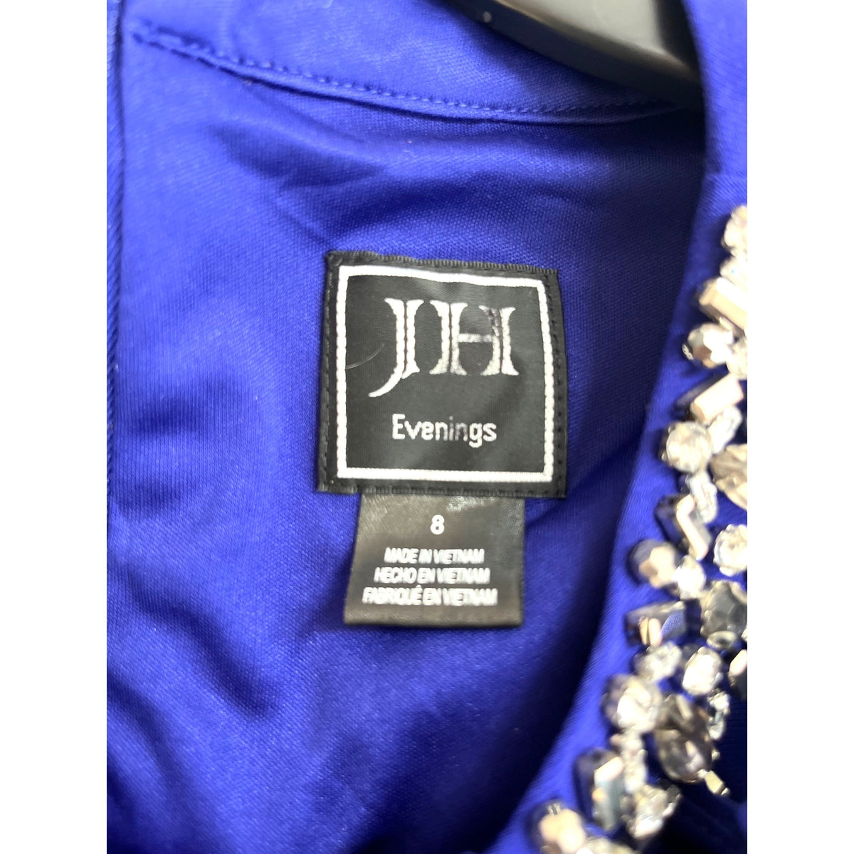 JH Evenings Women's Embellished Sleeveless Evening Gown Size 8 NWT