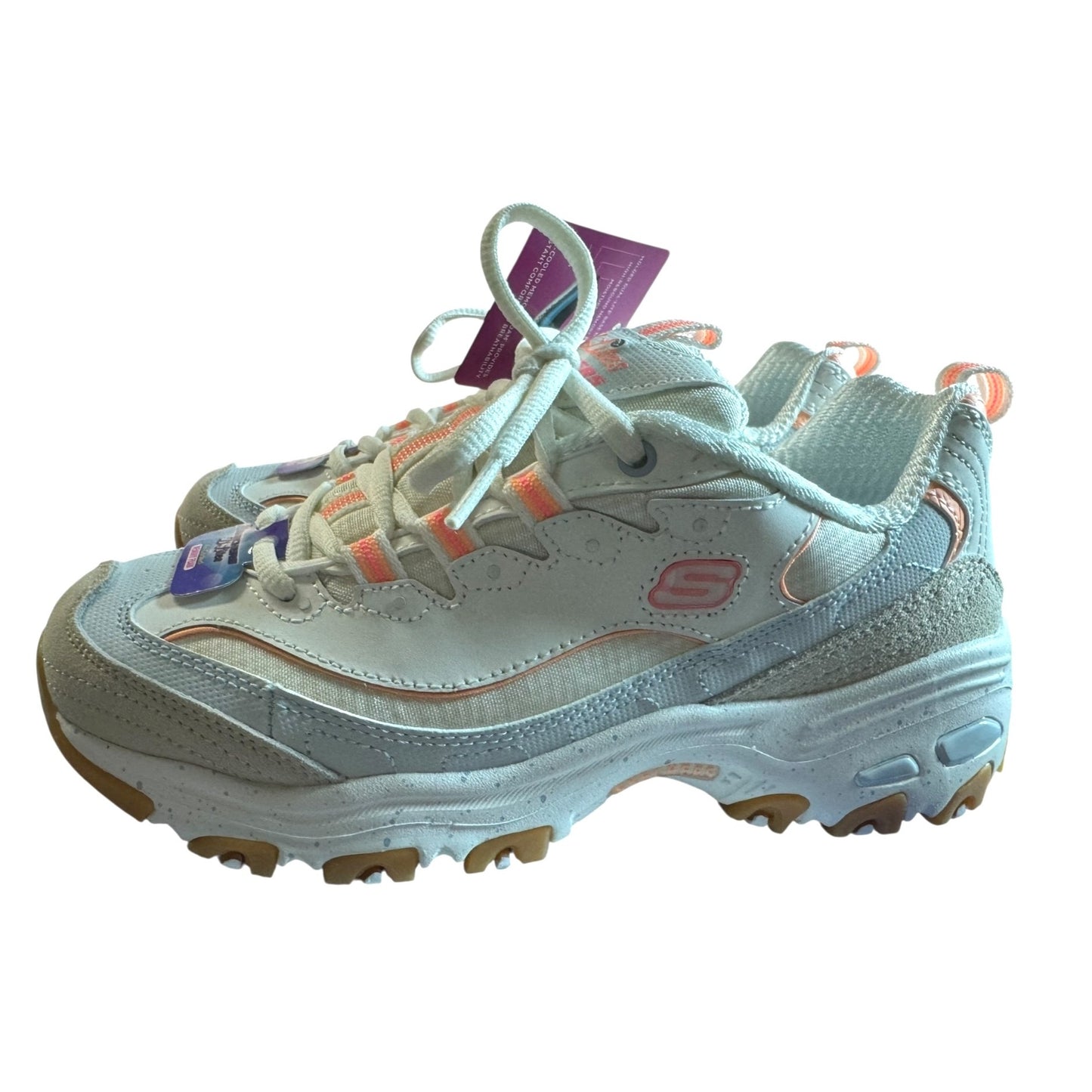 Skechers Women's D'Lites Bold Views Size 6 Memory Foam Athletic Shoes NEW