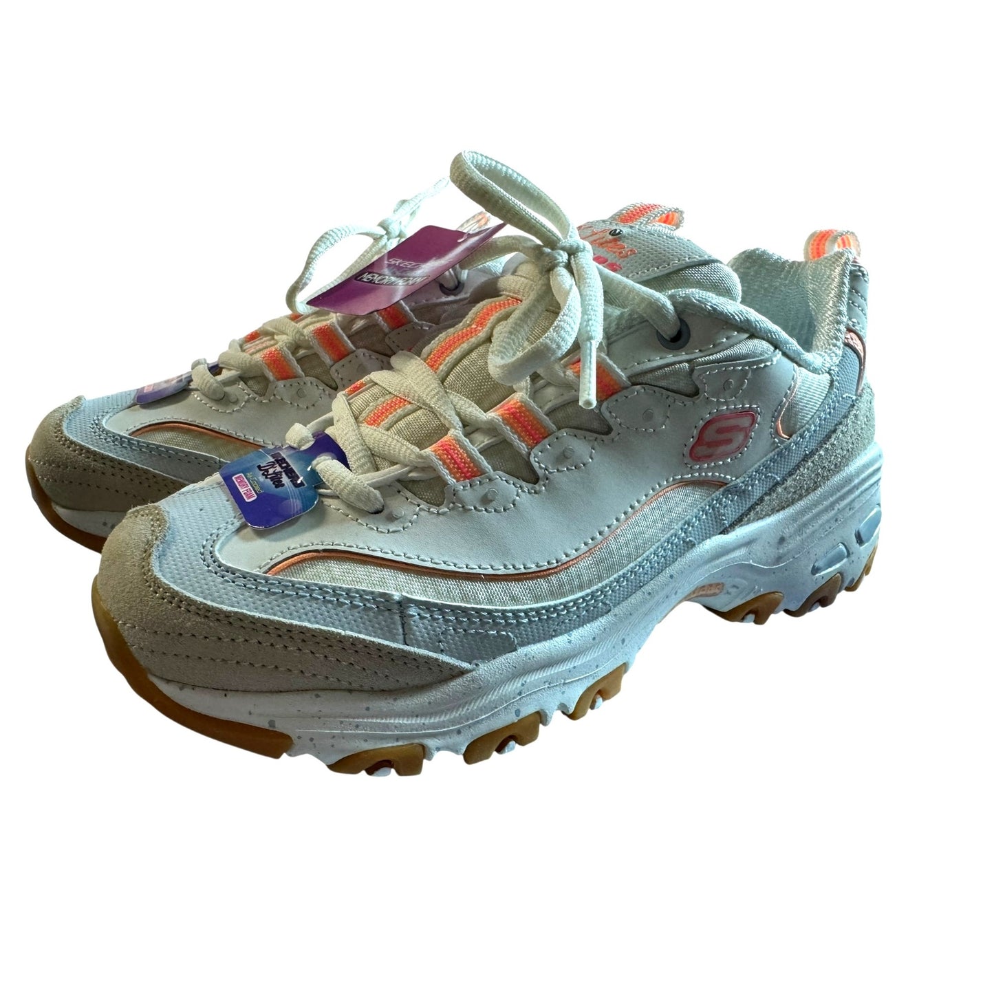 Skechers Women's D'Lites Bold Views Size 6 Memory Foam Athletic Shoes NEW