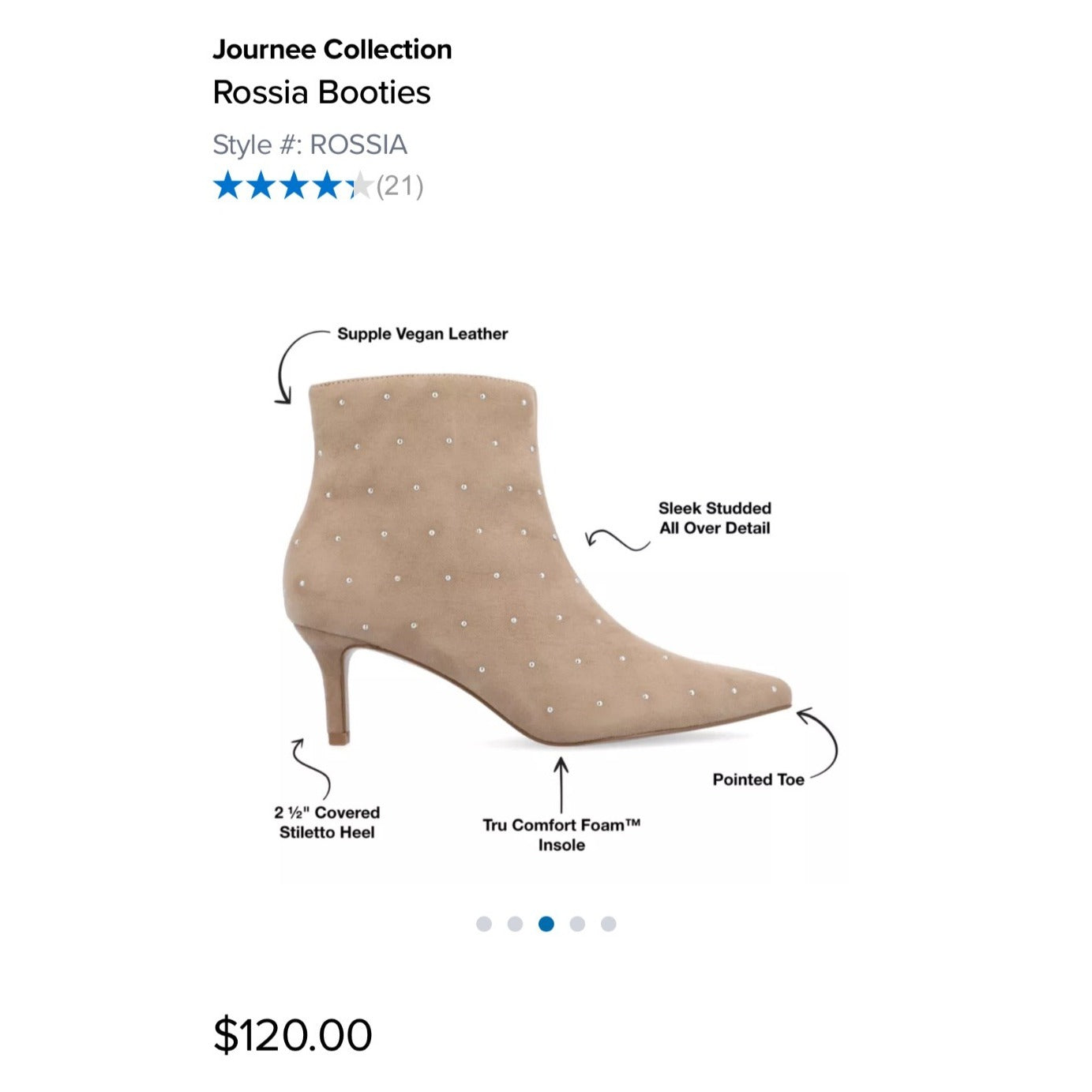 Journee Collection Rossia Booties NWOB