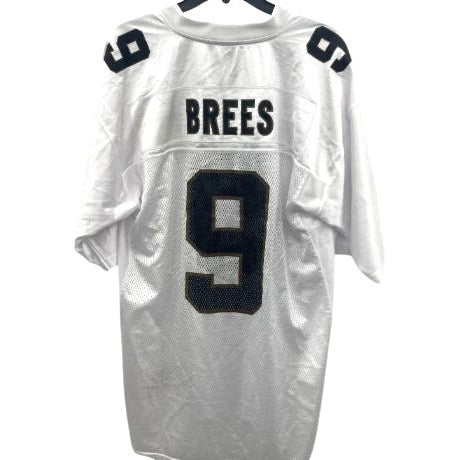 NFL Reebok New Orleans Saints Drew Brees Jersey White #9 Size L