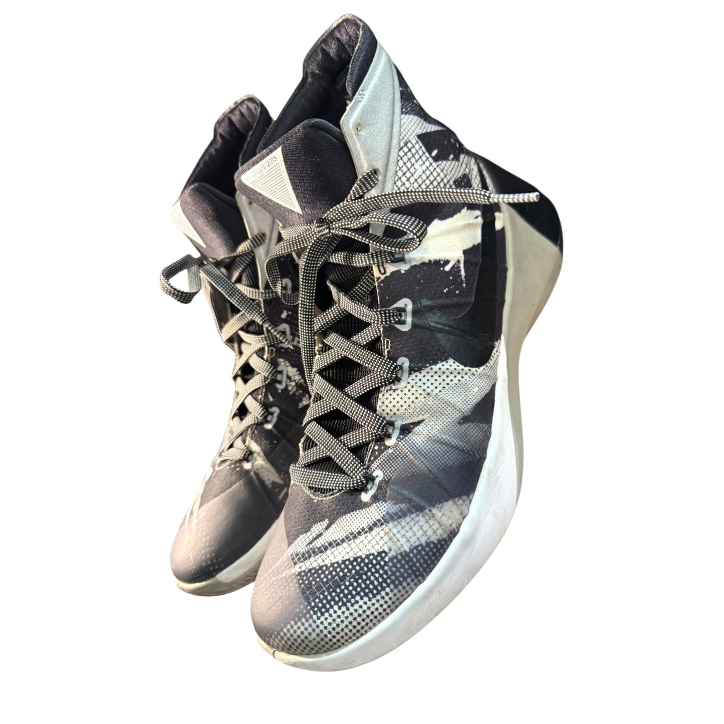 Nike Hyperdunk 2015 High-Top Basketball Shoes Black/White Size 10.5