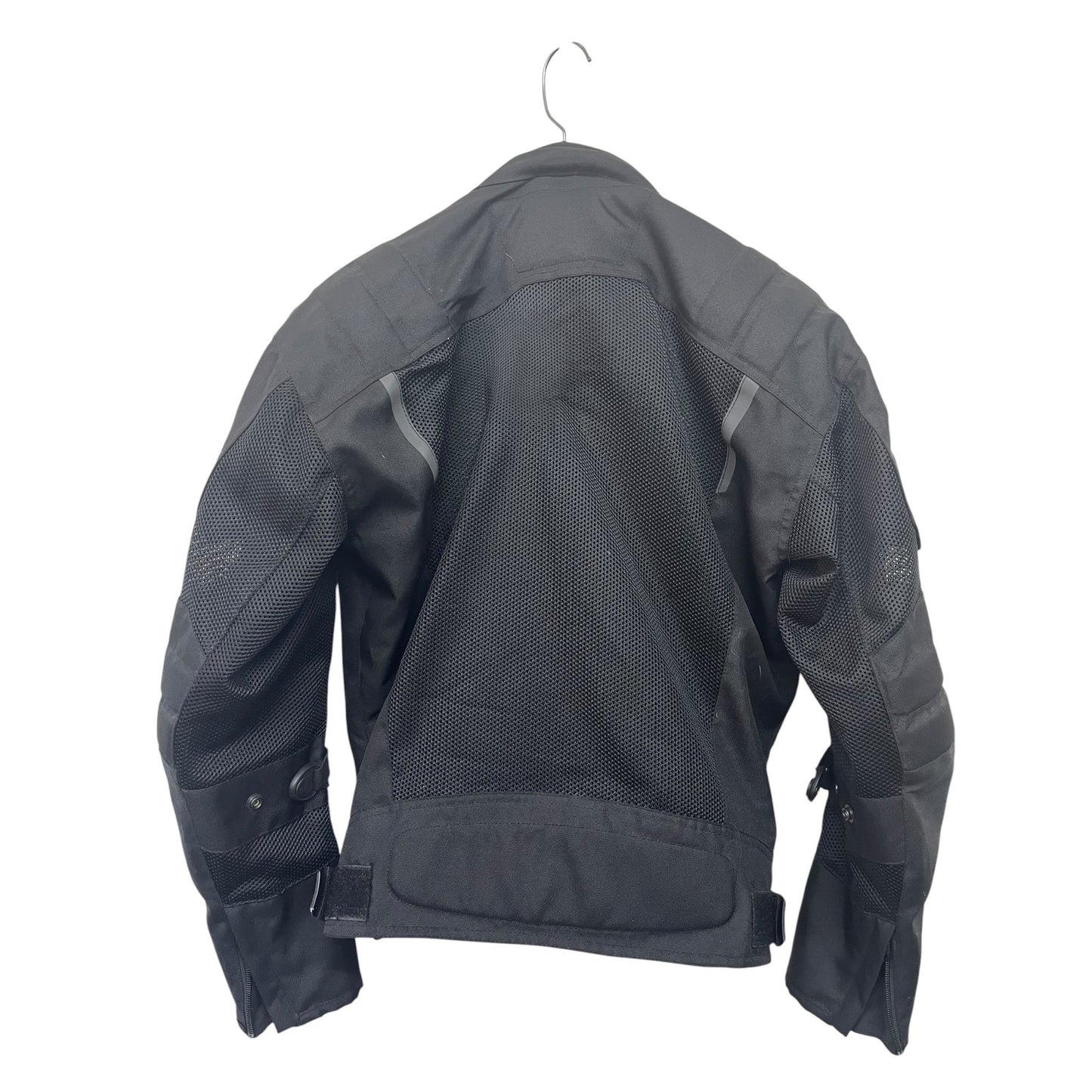 Bilt SZ S Black Mesh Armored Motorcycle Jacket Adjustable Fit Reflective Accents