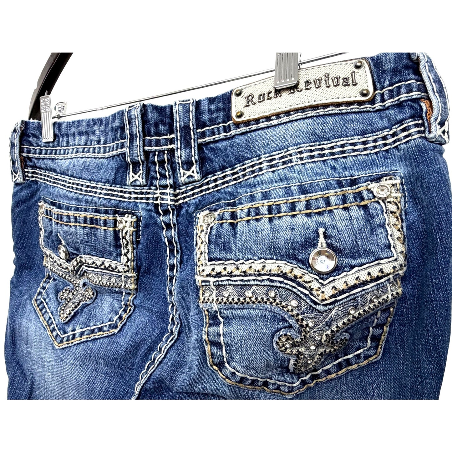 Rock Revival Women’s Junia Sz 30 Easy Capri