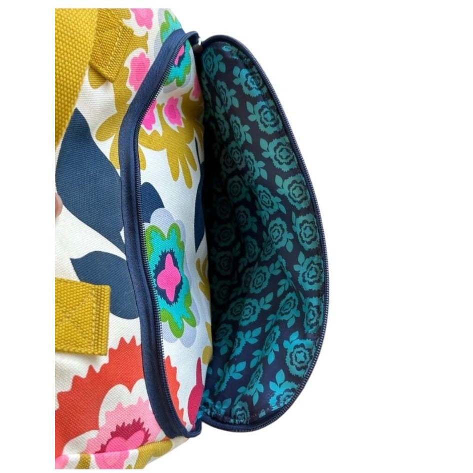 French Bull Colorful Yoga Floral Canvas Tote Gym Bag