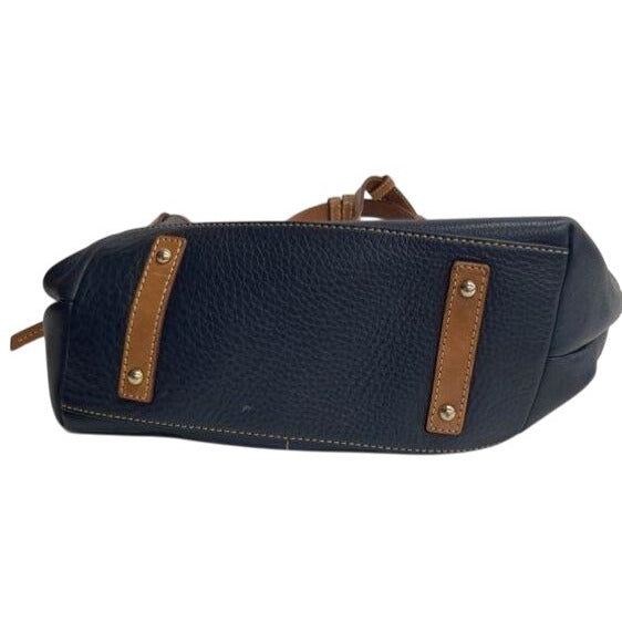 Michael Kors Karson Navy Blue Pebbled Leather Purse
