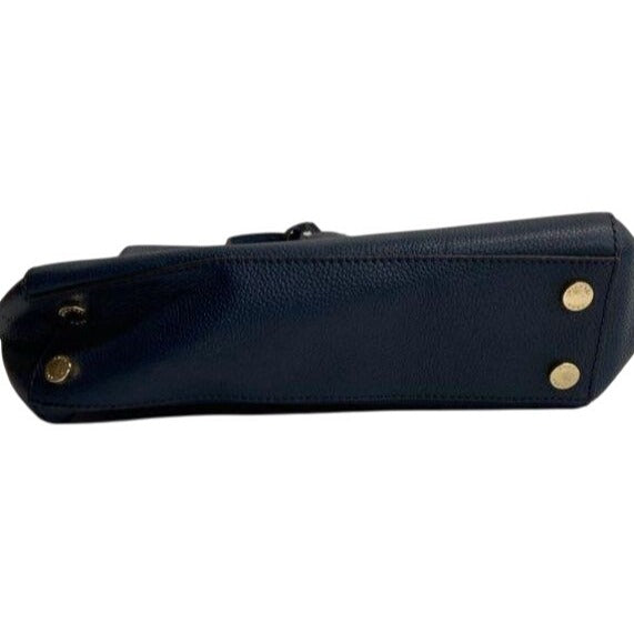 Michael Kors Karson Navy Blue Pebbled Leather Purse
