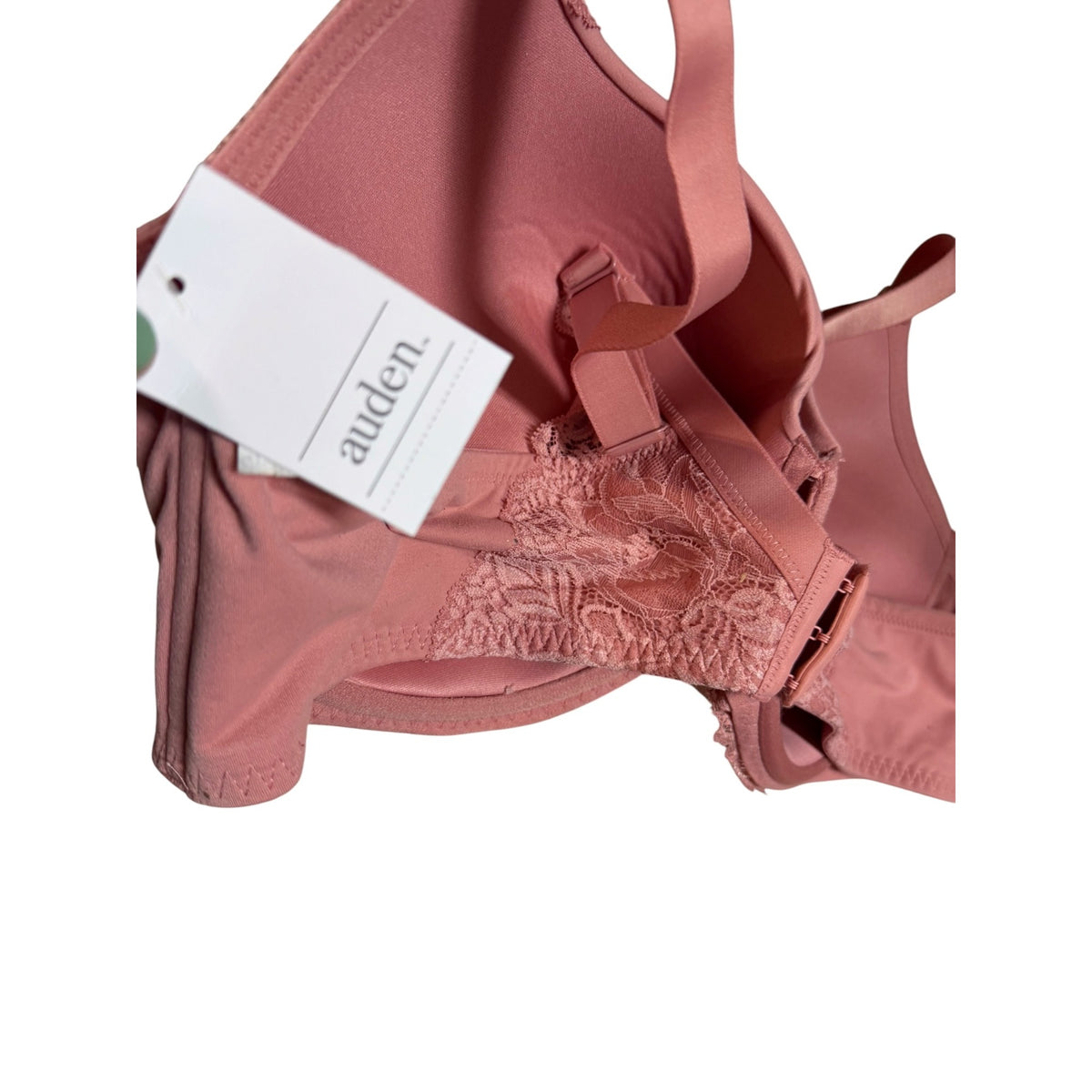 Auden Womens Lace Lightly Lined Underwire Bra Rose Pink Size 42DDD NWT