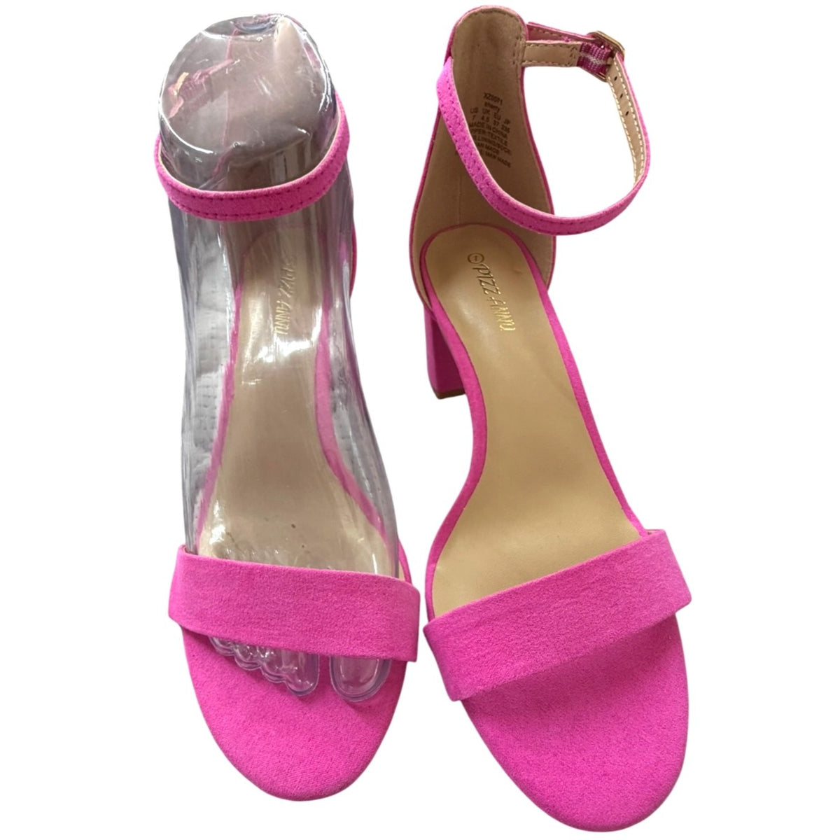 Pizz Annu Pink Block Heel Sandals Women's Size 7 NWB