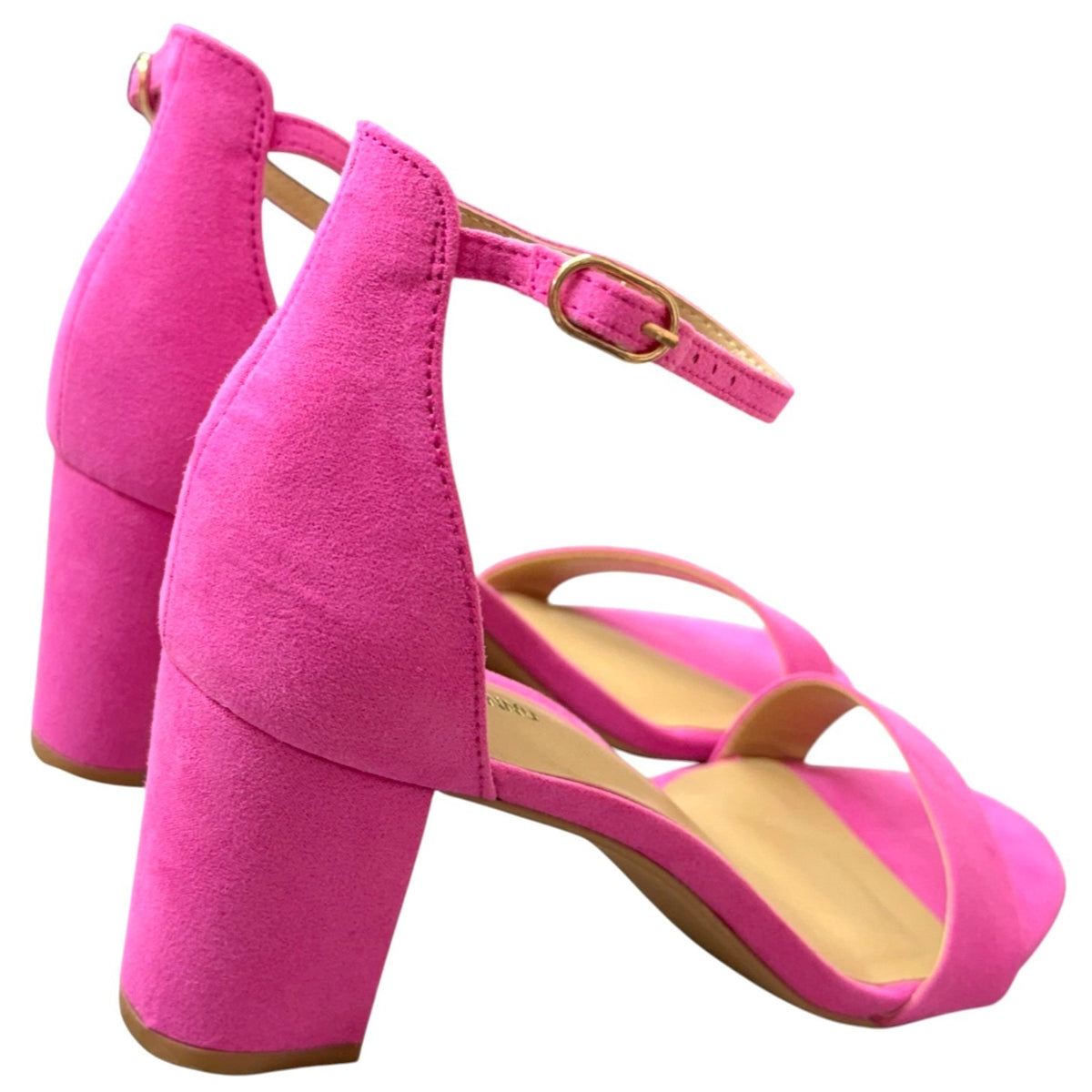Pizz Annu Pink Block Heel Sandals Women's Size 7 NWB