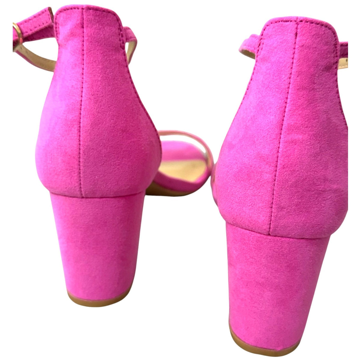 Pizz Annu Pink Block Heel Sandals Women's Size 7 NWB