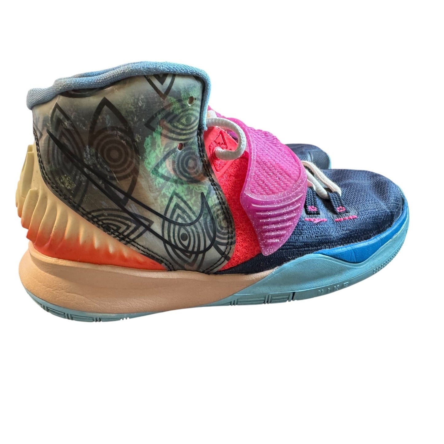 Nike Kyrie 6 Unite The World Basketball Shoes Multicolor Boys Size 4Y