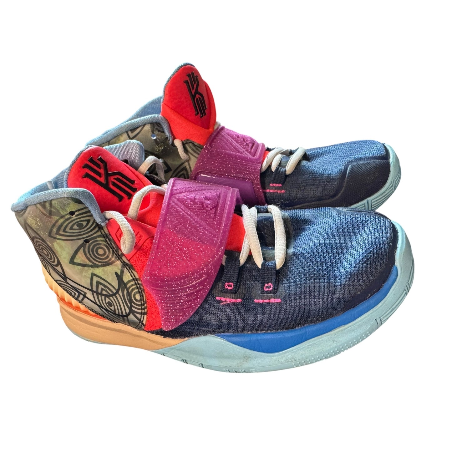 Nike Kyrie 6 Unite The World Basketball Shoes Multicolor Boys Size 4Y