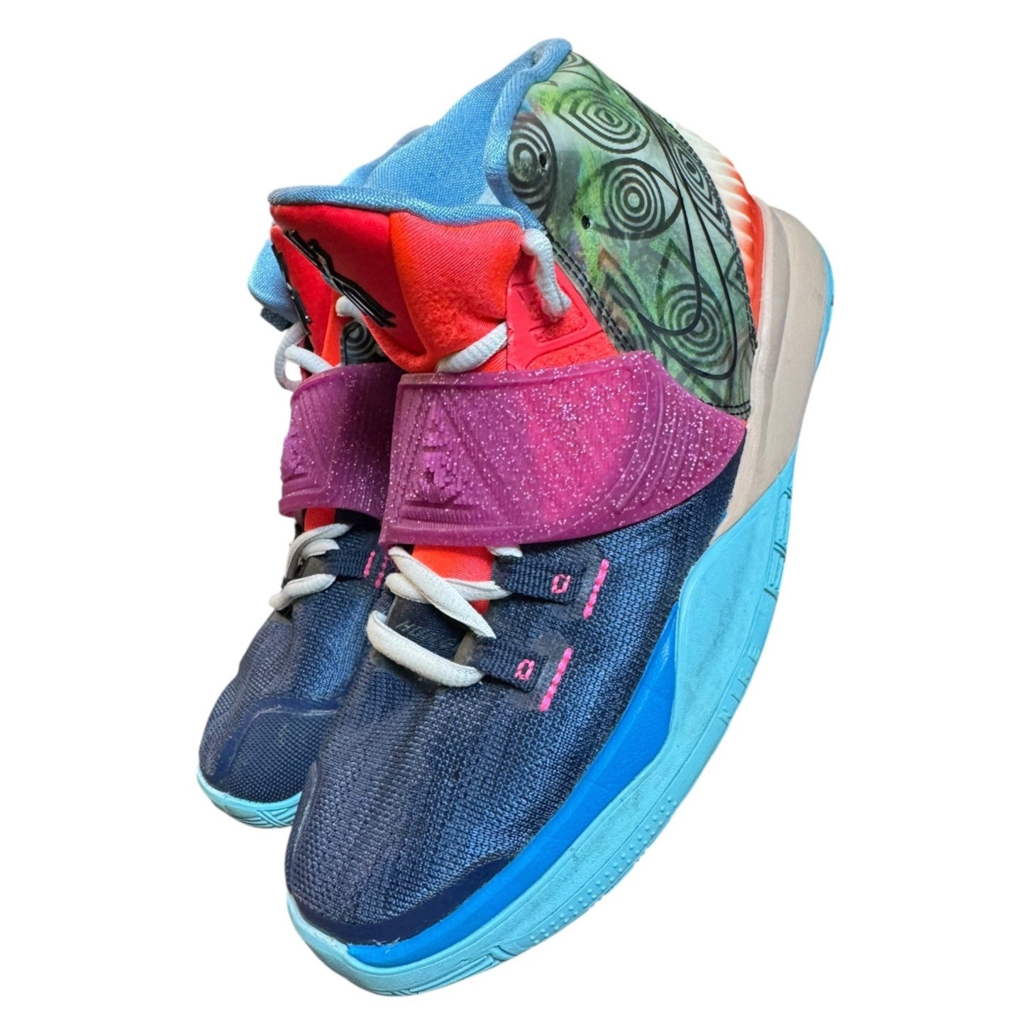 Nike Kyrie 6 Unite The World Basketball Shoes Multicolor Boys Size 4Y