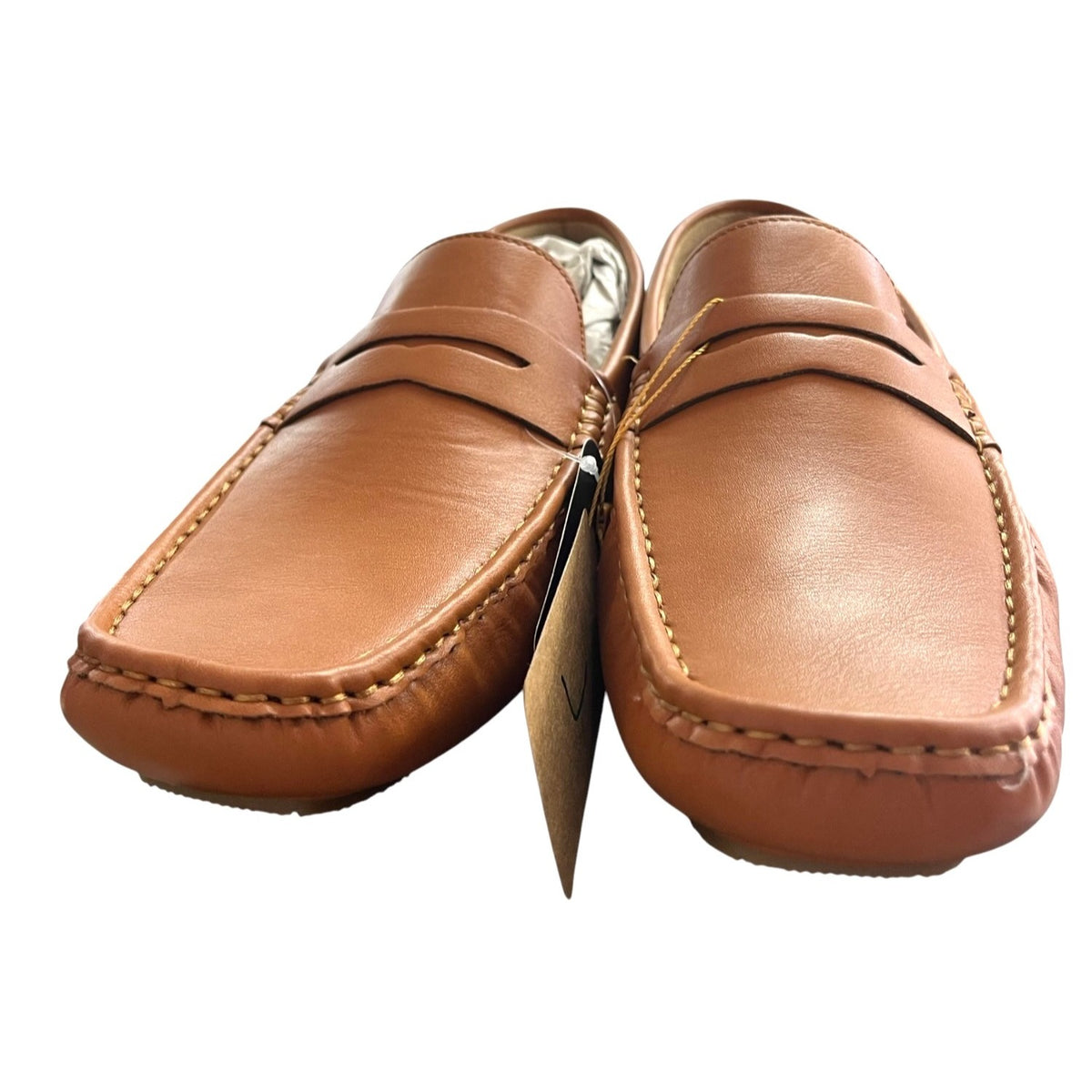 Jonsen Men's Tan Leather Loafers Size 11.5 NWB