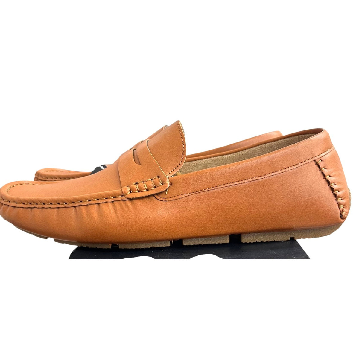 Jonsen Men's Tan Leather Loafers Size 11.5 NWB