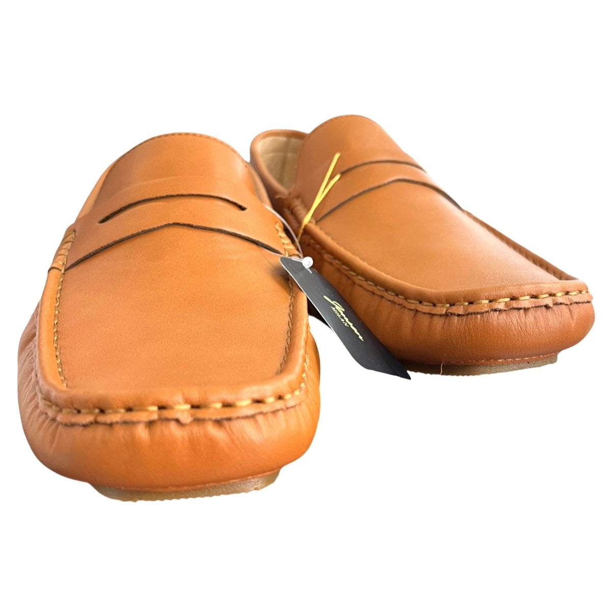 Jonsen Men's Tan Leather Loafers Size 11.5 NWB