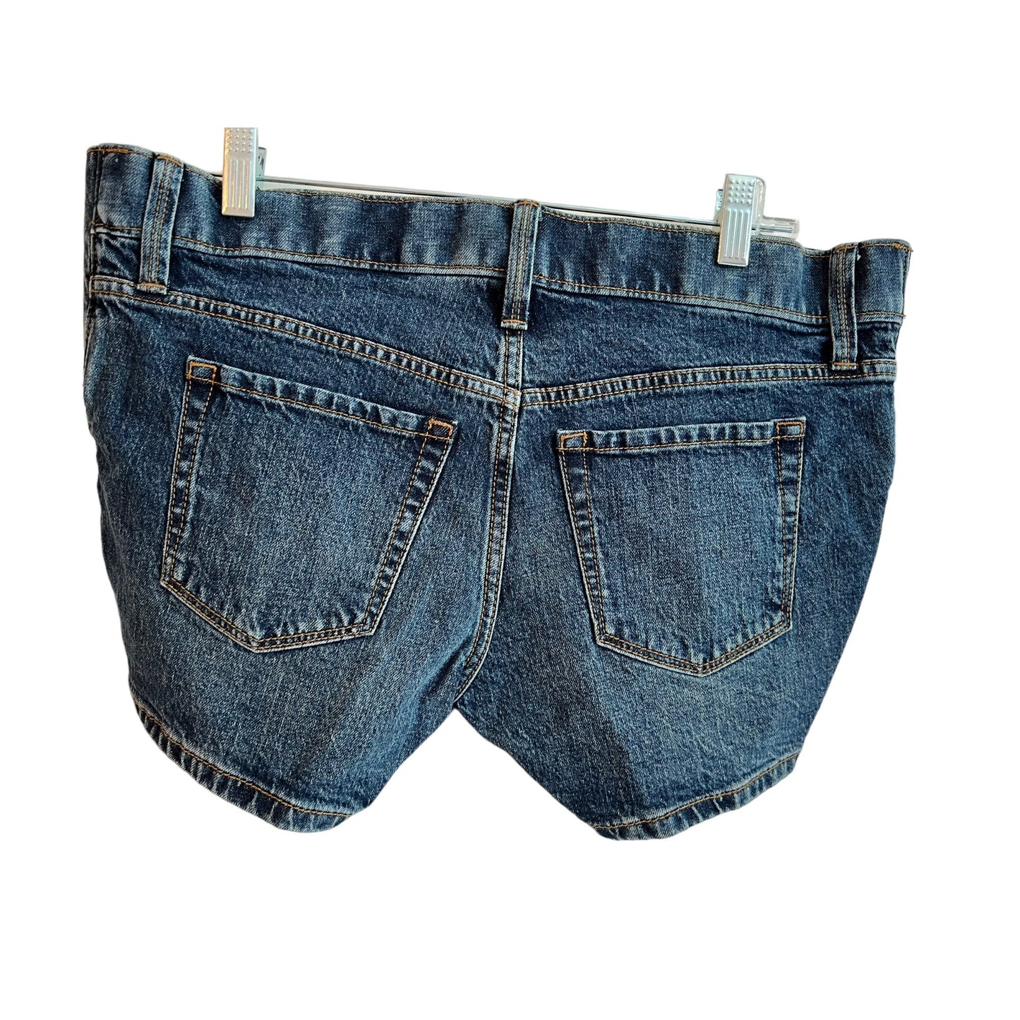Isabel Maternity Medium Wash Denim Maternity Shorts With Elastic Side Panels Size 2