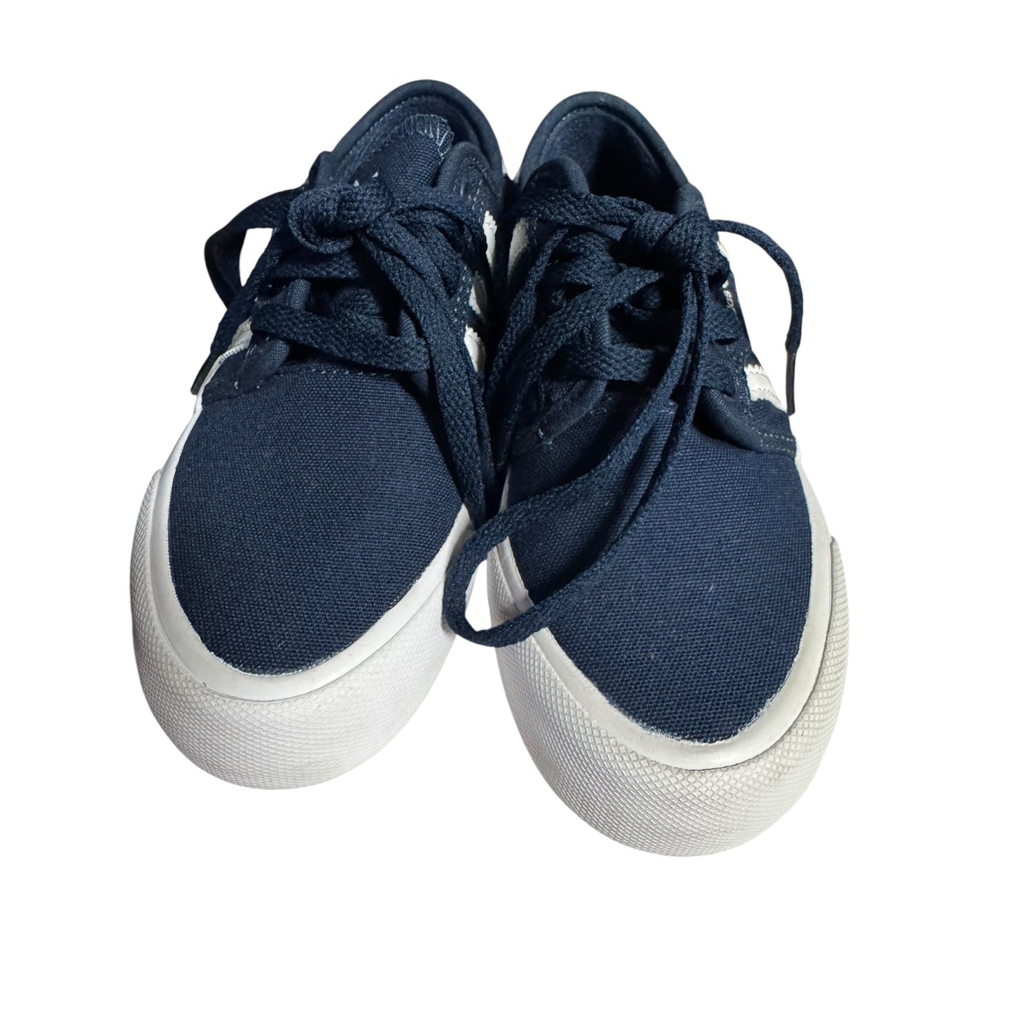Adidas Navy/White Canvas Low-Top Sneakers Children Size 12K