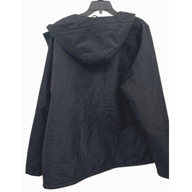 CAT Black Quilted Hooded Jacket Size XL Insulated Outerwear