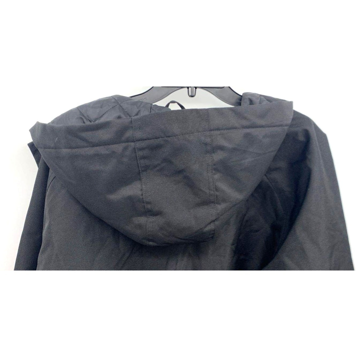 CAT Black Quilted Hooded Jacket Size XL Insulated Outerwear