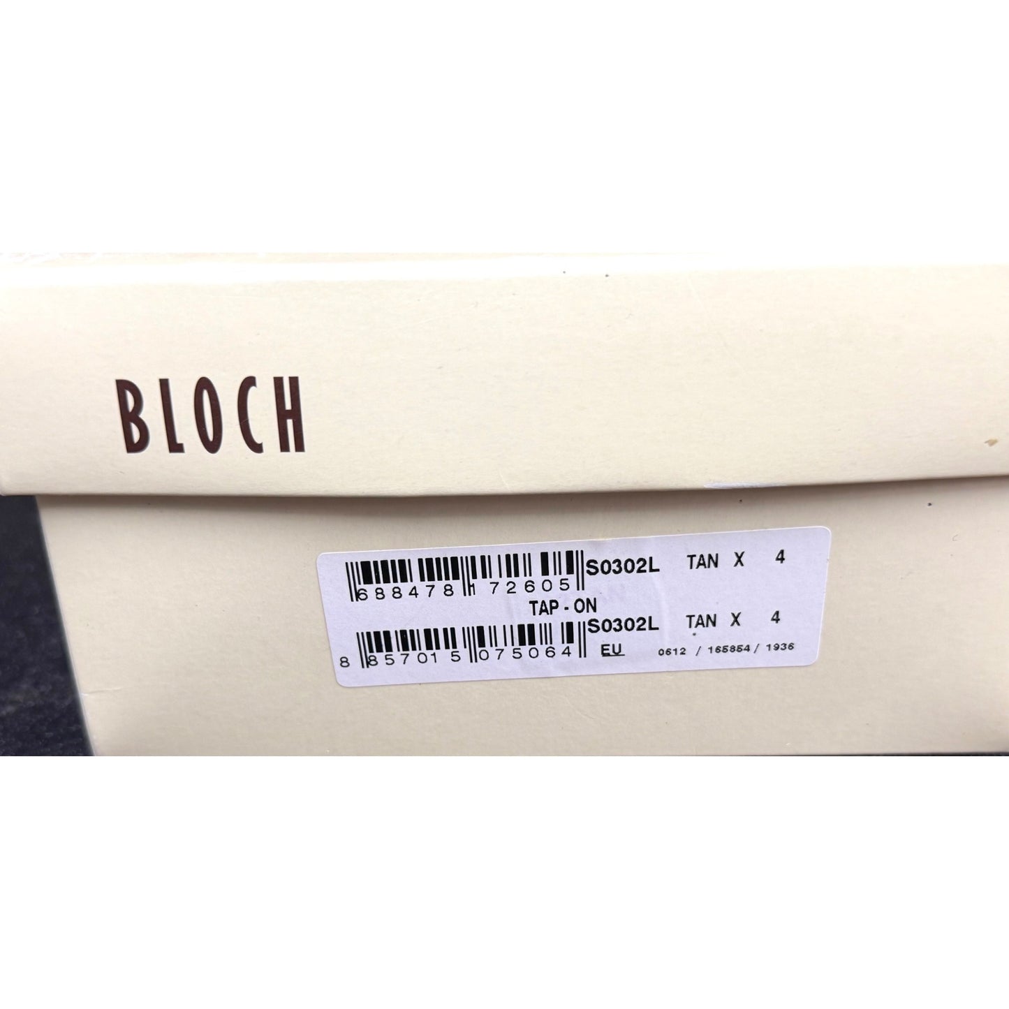 Bloch Tan Tap-On Leather Tap Shoes With Buckle Strap Size 4 New In Box