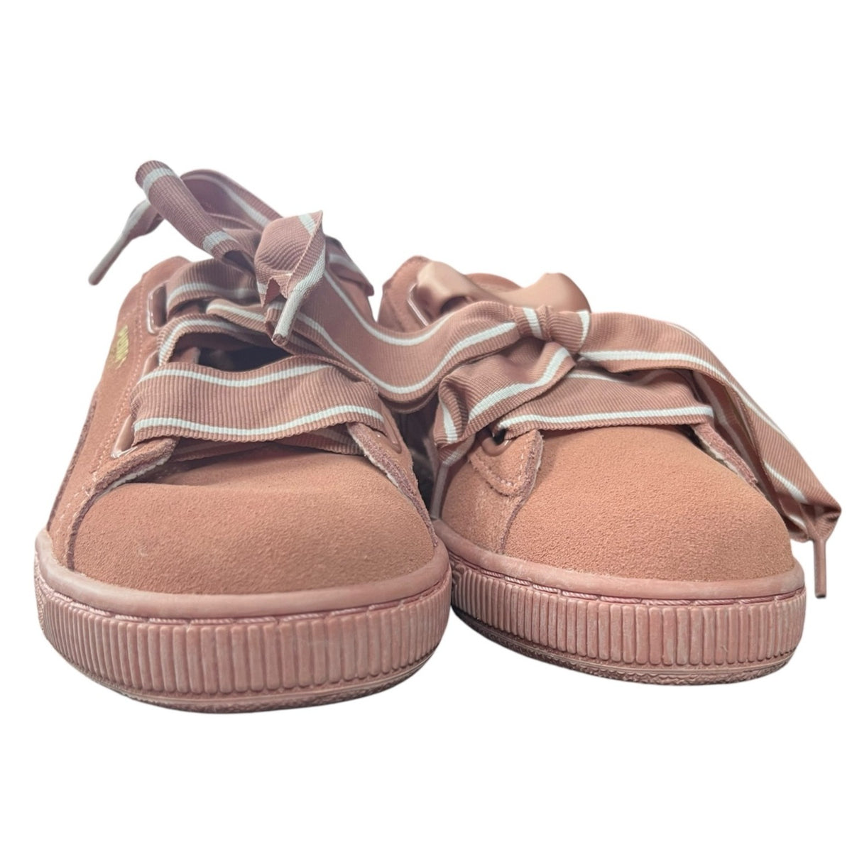 Puma Suede Heart Satin II Sneakers Pink Women's Size 10 NWOB