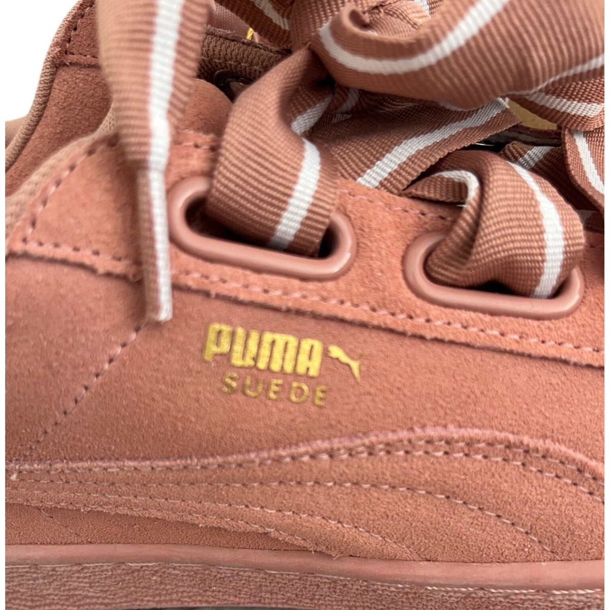 Puma Suede Heart Satin II Sneakers Pink Women's Size 10 NWOB