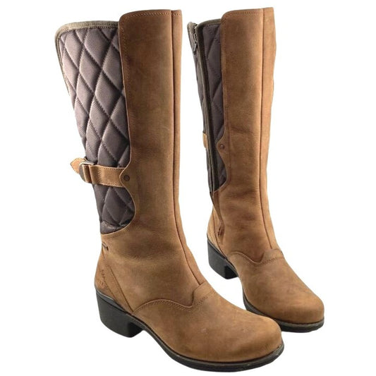 Merrell Chateau Tall Pull Waterproof Brown Boots- Size 8