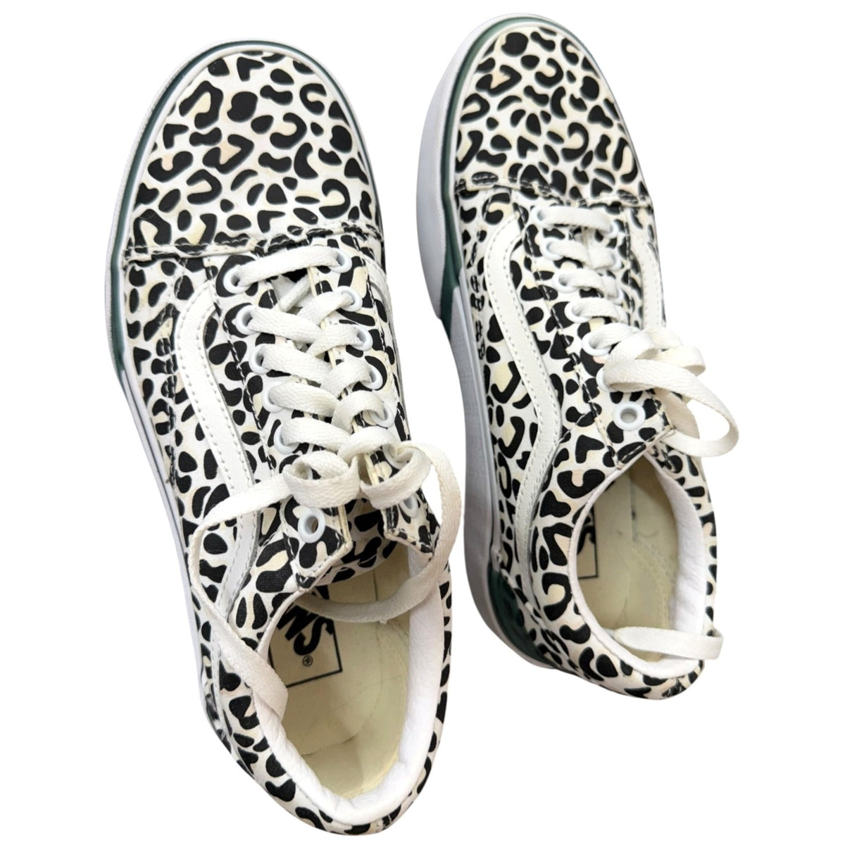 Vans Old Skool Stacked UV Ink Leopard Print Sneakers Women's SZ 8.5