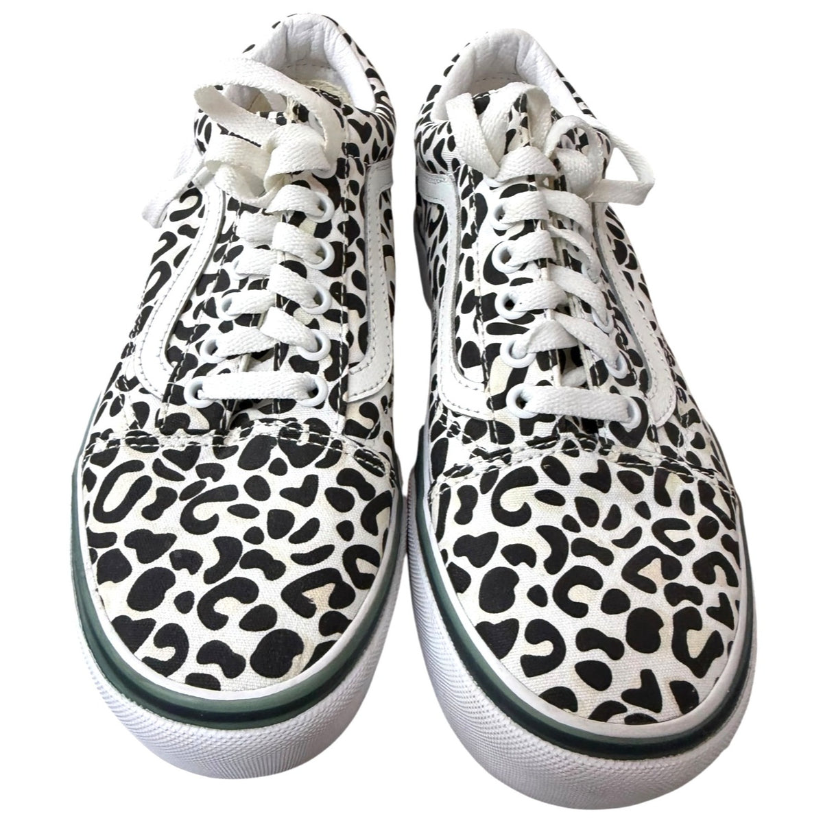 Vans Old Skool Stacked UV Ink Leopard Print Sneakers Women's SZ 8.5